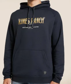 Kimes Ranch Simple Layers Hooded Sweatshirt Navy Best