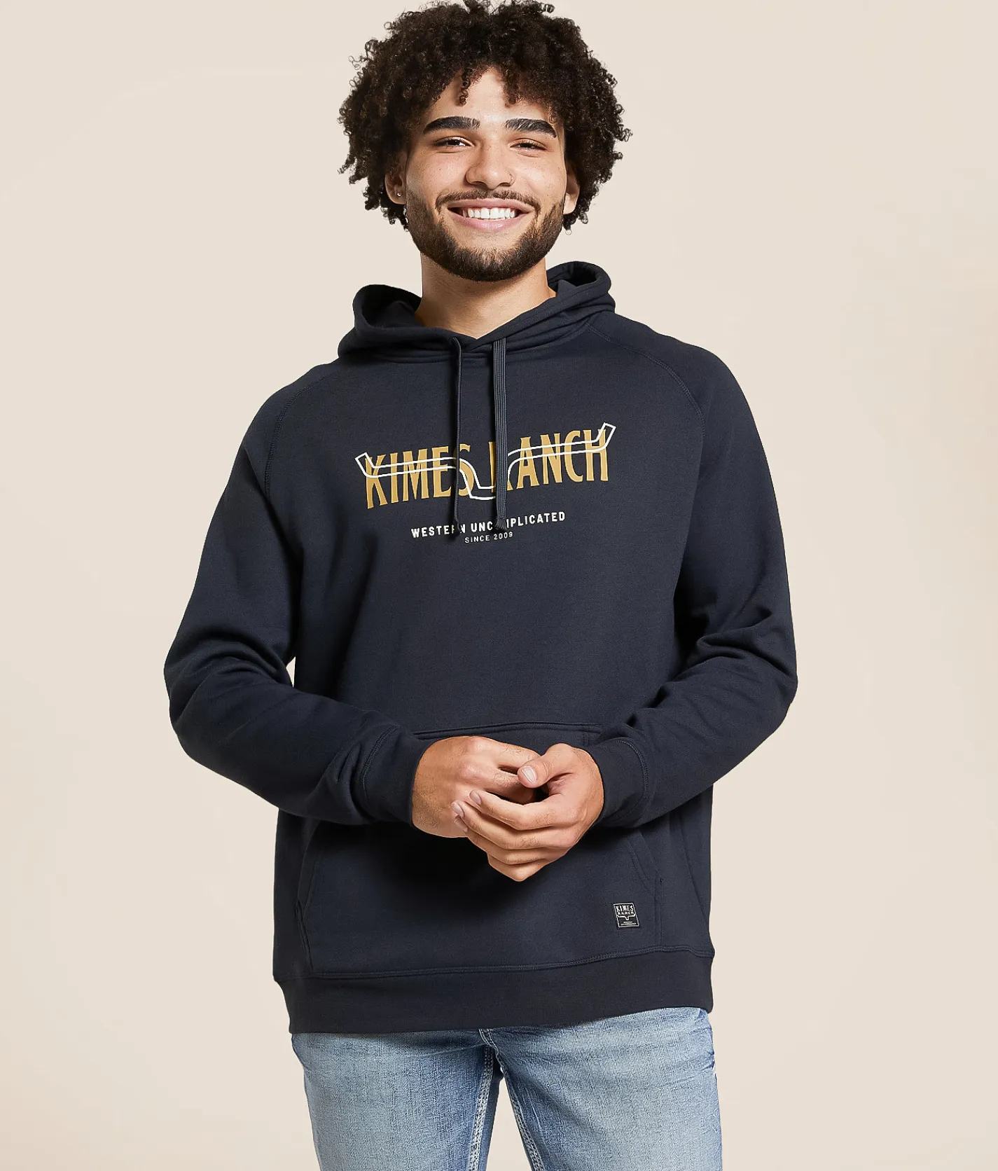 Kimes Ranch Simple Layers Hooded Sweatshirt Navy Best