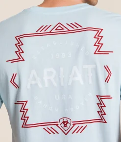 Ariat Simple Line Rancher T-Shirt Quiet Tide