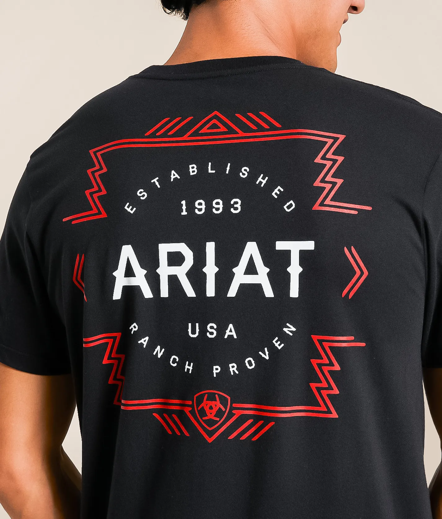 Tops|Graphic T-Shirts | Ariat Simple Line Rancher T-Shirt Black