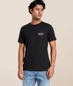 Tops|Graphic T-Shirts | Ariat Simple Line Rancher T-Shirt Black