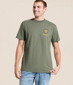 Ariat Simple Oval T-Shirt Surplus Green New
