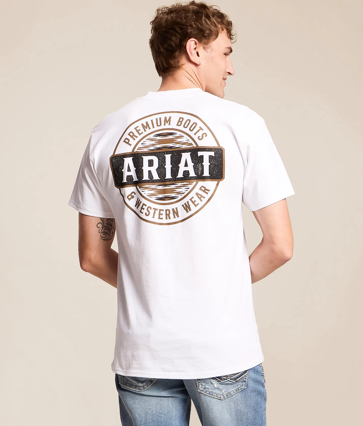 Graphic T-Shirts | Ariat Simple Serape Western T-Shirt White