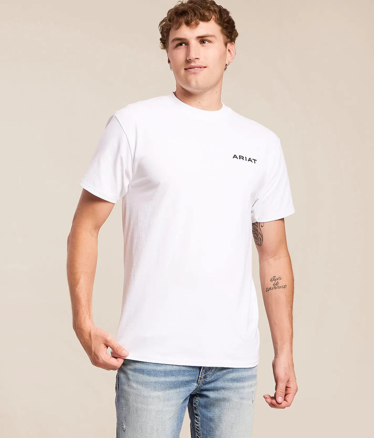 Ariat Simple Serape Western T-Shirt White