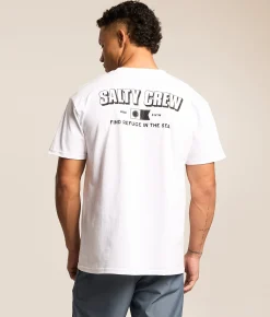 Salty Crew Simple T-Shirt White New
