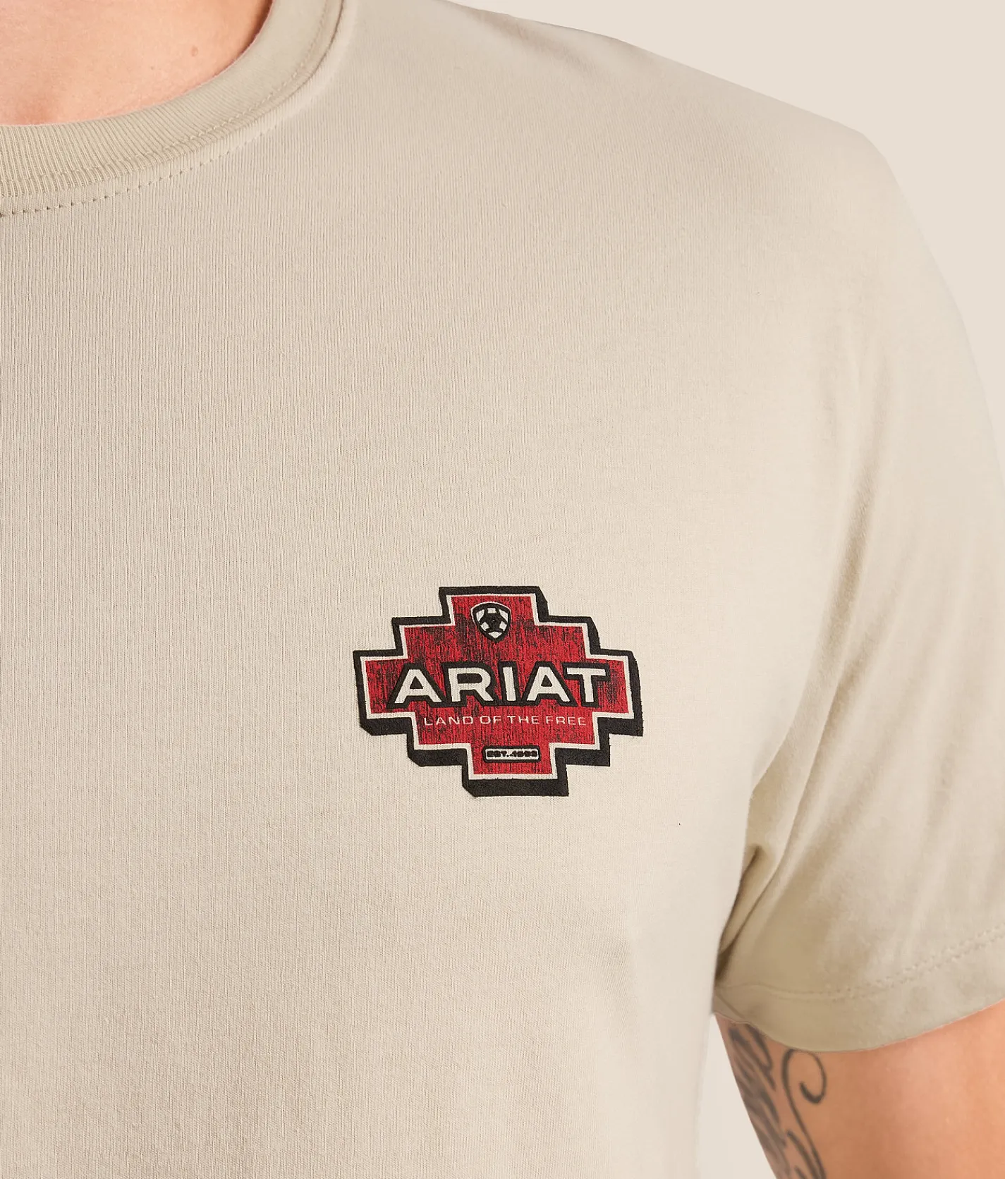Tops|Graphic T-Shirts | Ariat Simple Wooden Cruces T-Shirt Natural