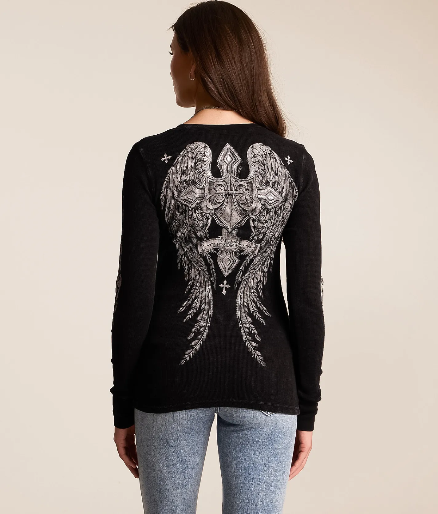 Affliction Simulation Thermal Black Lava Wash Outlet