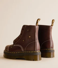 Shoes | Dr. Martens Sinclair Floral Leather Boot Dark Brown