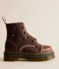 Shoes | Dr. Martens Sinclair Floral Leather Boot Dark Brown