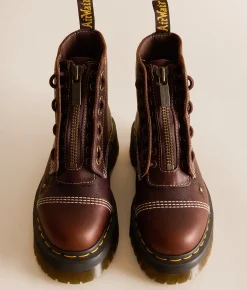 Shoes | Dr. Martens Sinclair Floral Leather Boot Dark Brown