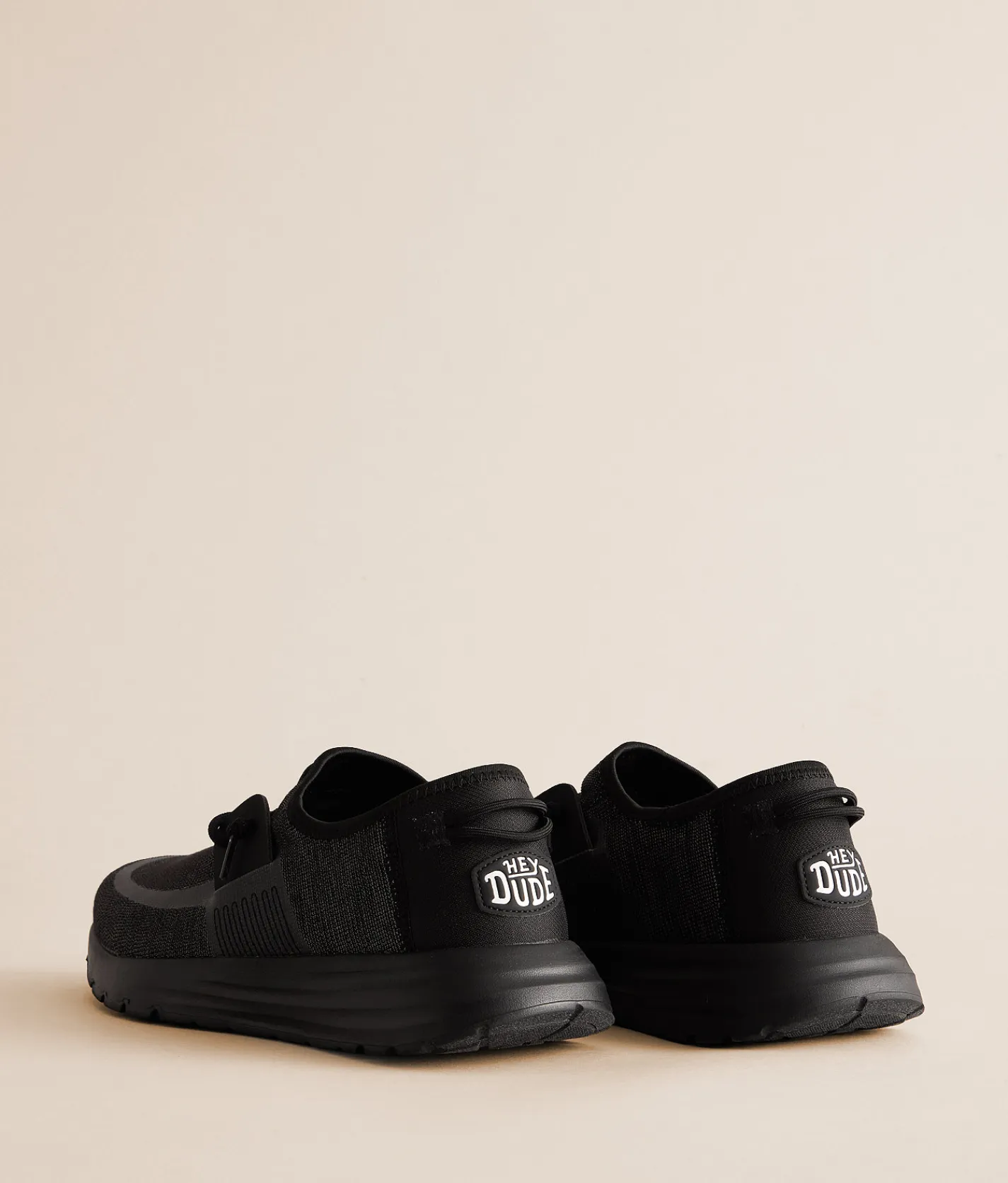 HEYDUDE™ Sirocco Jacquard Mesh Sneaker Black White Best