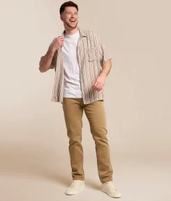 Bottoms|Jeans | Buffalo Six Straight Stretch Jean Dark Beige