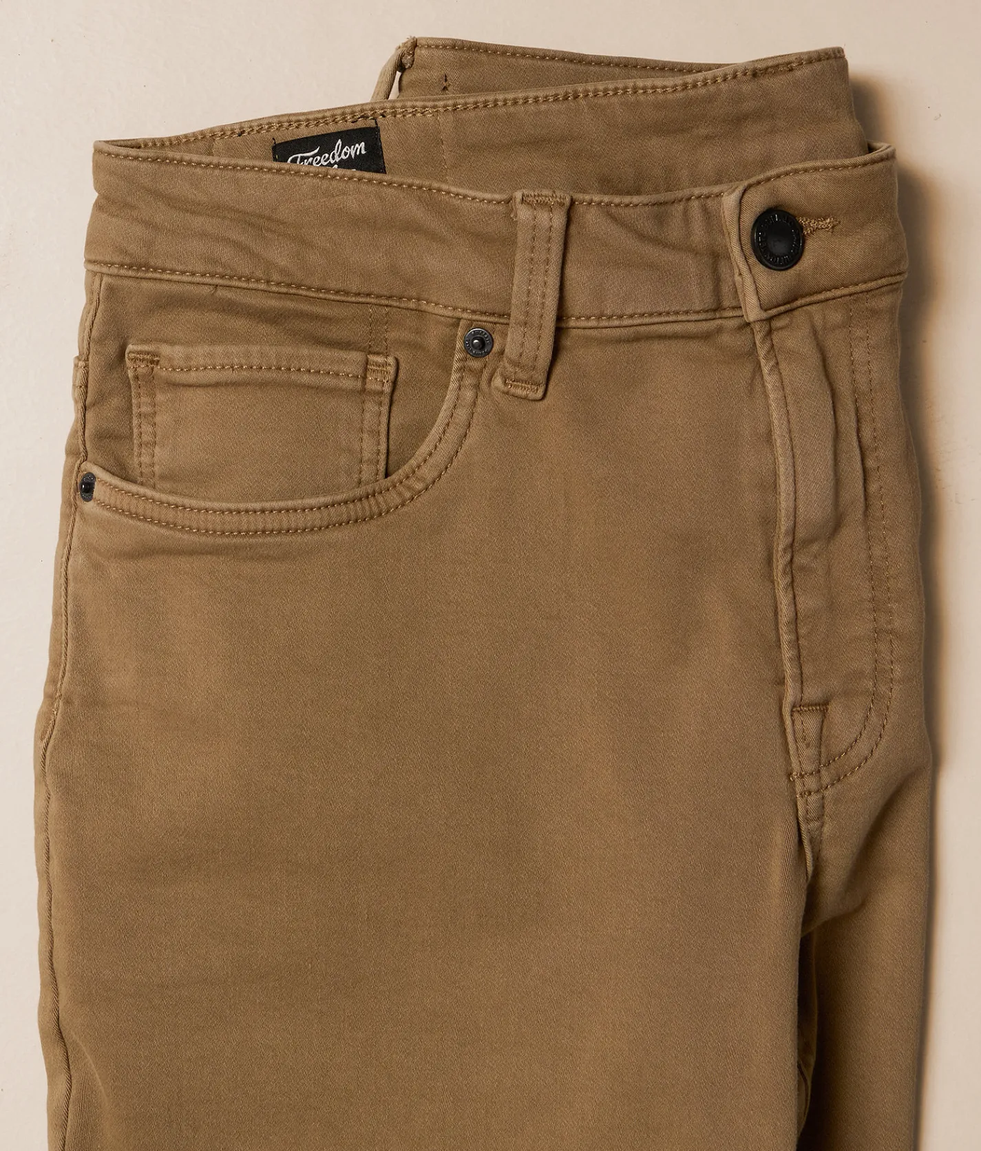 Bottoms|Jeans | Buffalo Six Straight Stretch Jean Dark Beige