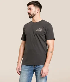 Tail Chasers Club Skeleton Hunter T-Shirt Vintage Black Pigment Dye