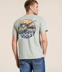 Roost Waterfowl Skeleton Shotgunner T-Shirt Sandstone Outlet