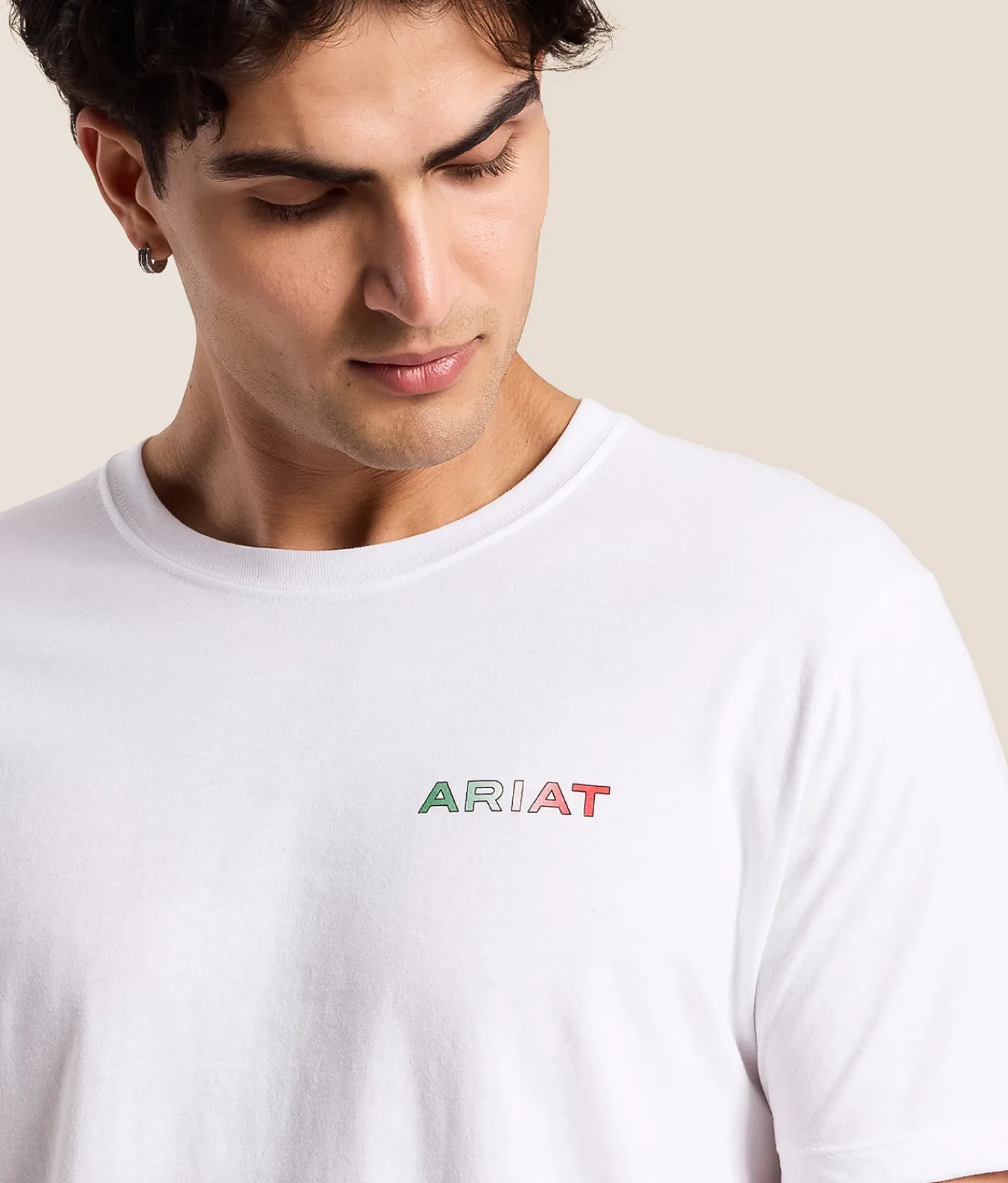 Tops|Graphic T-Shirts | Ariat Sketch Tricolor T-Shirt White
