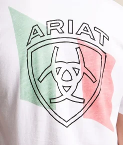 Tops|Graphic T-Shirts | Ariat Sketch Tricolor T-Shirt White