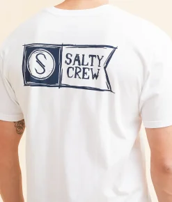 Salty Crew Sketchy Alpha T-Shirt White Hot
