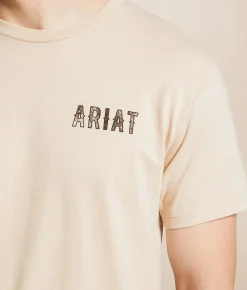 Ariat Sketchy Dude T-Shirt Natural Clearance