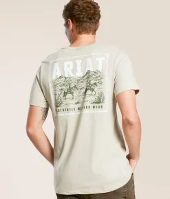 Graphic T-Shirts | Ariat Sketchy Scene T-Shirt Pure Cashmere