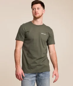 Ariat Sketchy Valley T-Shirt Surplus Green Sale