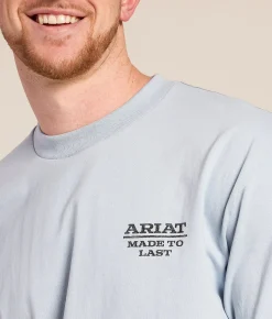 Ariat Sketchy View T-Shirt Arctic Blue Discount