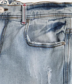 PREME Skinny Cargo Stretch Jean Indigo Navy Orange Best