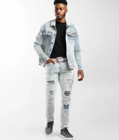 Industrial Indigo Skinny Stretch Jean Indigo Clearance