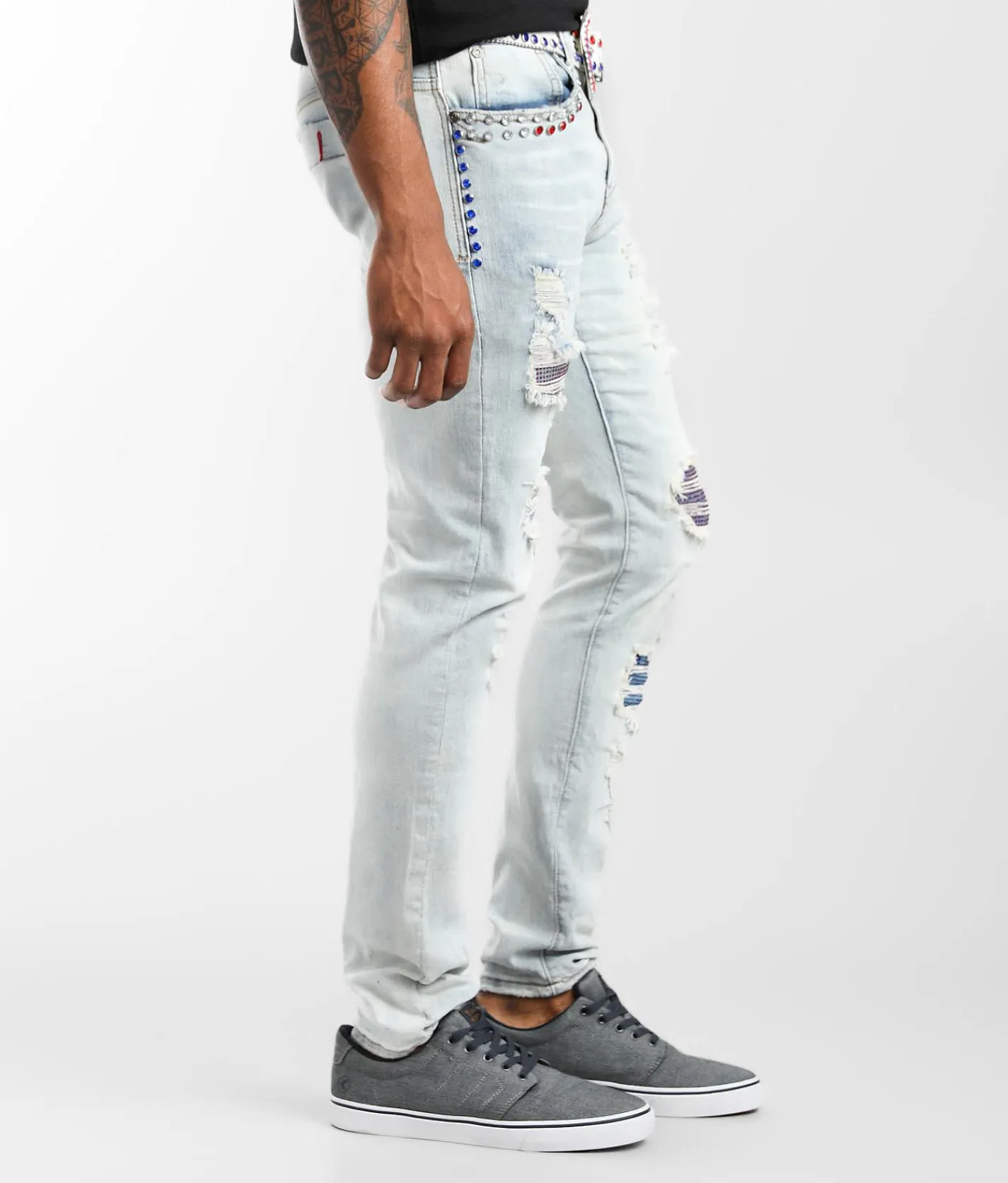 Industrial Indigo Skinny Stretch Jean Indigo Clearance