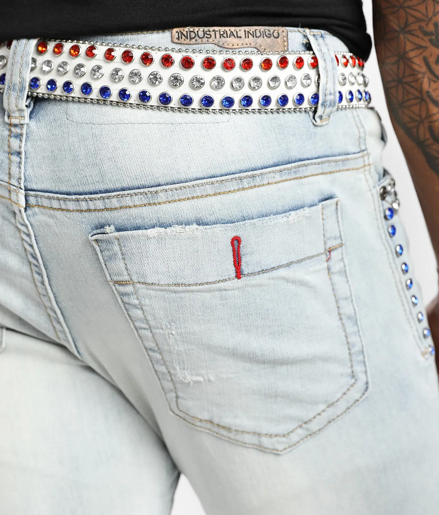 Industrial Indigo Skinny Stretch Jean Indigo Clearance