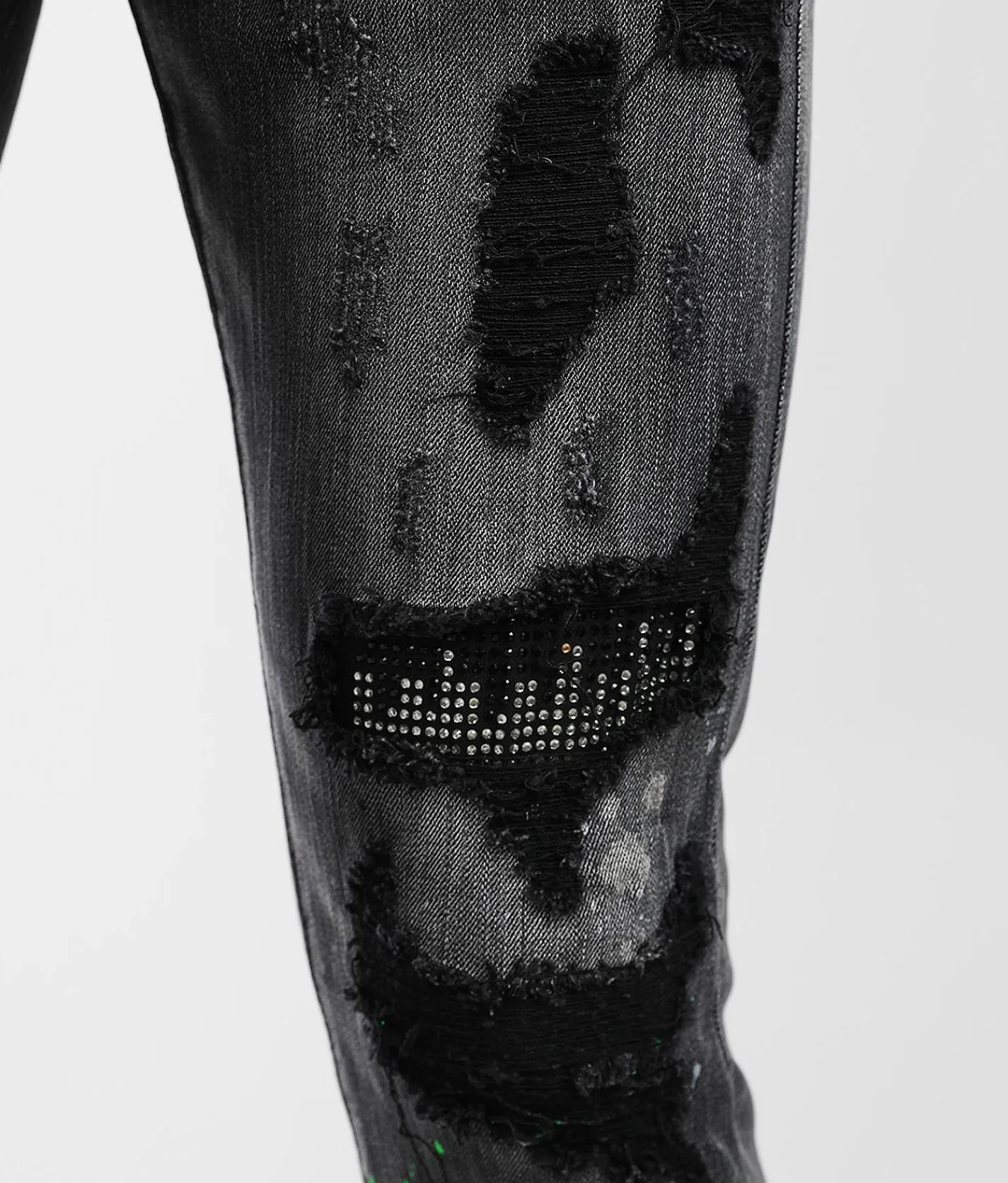 Industrial Indigo Skinny Stretch Jean Black Grey Hot