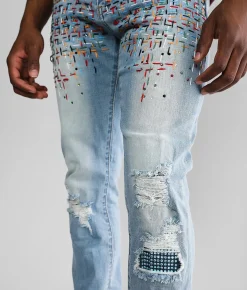 Sale Jeans|Bottoms | Industrial Indigo Skinny Stretch Jean Indigo