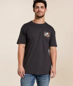Graphic T-Shirts | Devereux Golf Skull & Horseshoes T-Shirt Coal