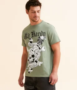 Ed Hardy Skull T-Shirt Light Olive Online