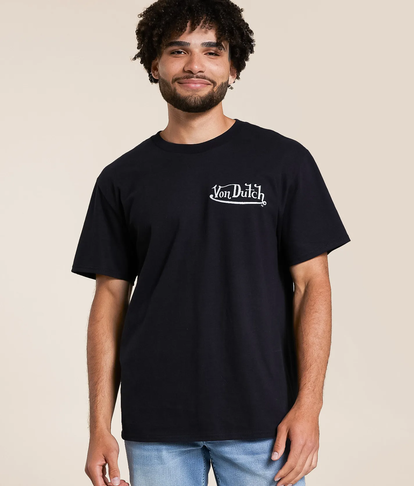 Tops|Graphic T-Shirts | Von Dutch™ Skull T-Shirt Black