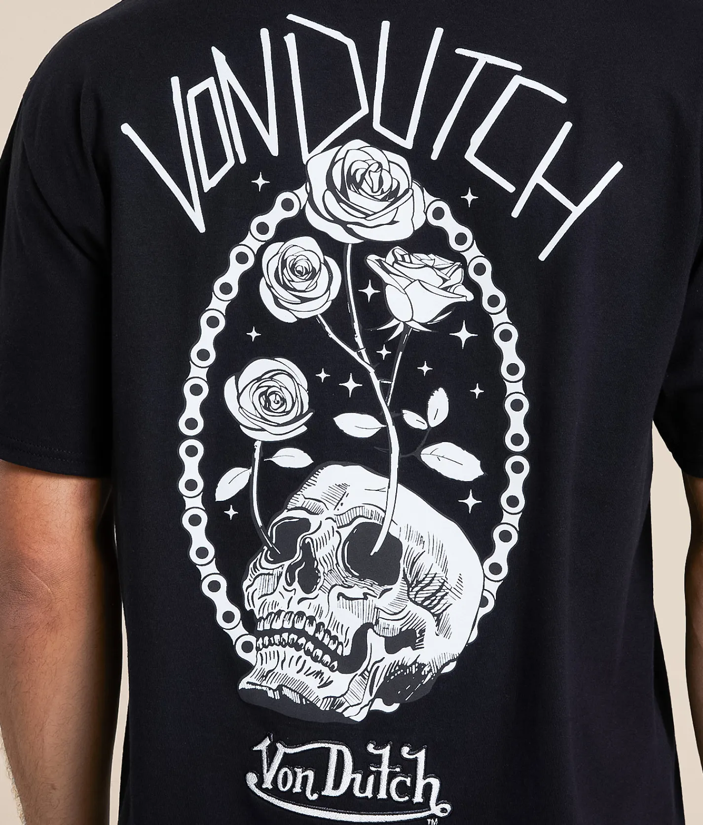 Tops|Graphic T-Shirts | Von Dutch™ Skull T-Shirt Black