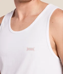 Veece Sky Glitch Tank Top White New