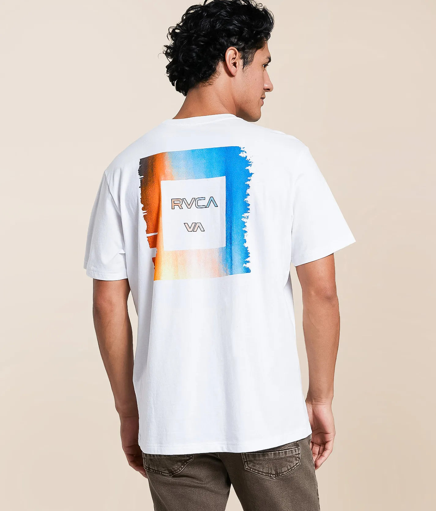 RVCA Skylines T-Shirt White Hot