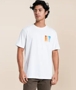 RVCA Skylines T-Shirt White Hot