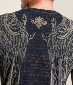 Affliction Skyward Crown T-Shirt Black Lava Wash Clearance