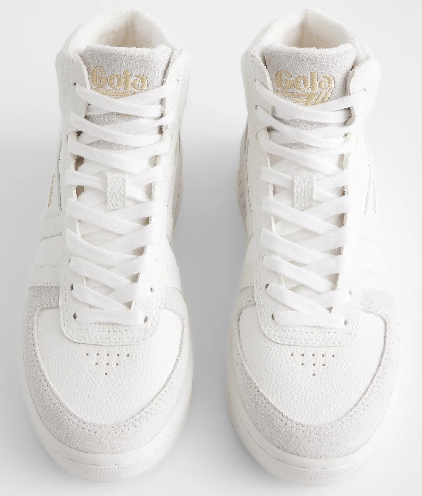 Shoes | Gola® Slam Trident High Top Leather Sneaker White White White