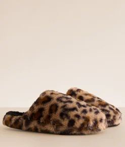 Shoes | Mia Sled Leopard Slipper Tan Leopard