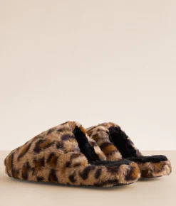 Shoes | Mia Sled Leopard Slipper Tan Leopard