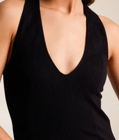 Free People Sleek Cami Tank Top Black New
