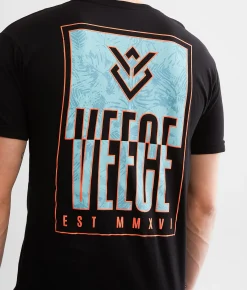 Graphic T-Shirts | Veece Slender Split T-Shirt Black Iris