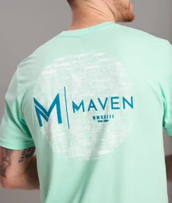 Maven Co-op Slide Plate T-Shirt Beach Glass New