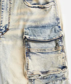 Bottoms|Shorts | rare element© Slim 8" Cargo Stretch Short Indigo