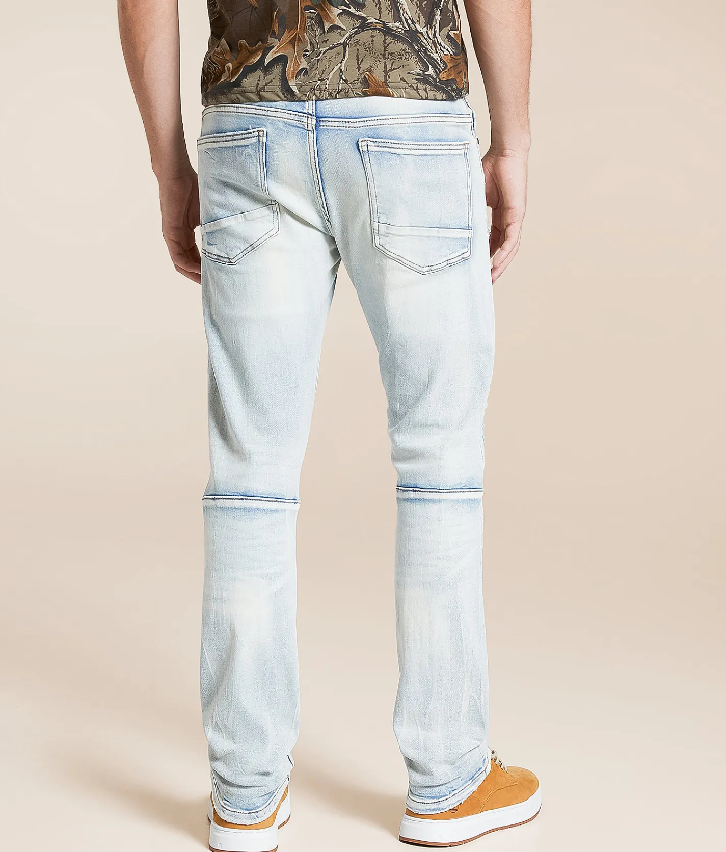 Smoke Rise® Slim Straight Stretch Jean Echo Blue New