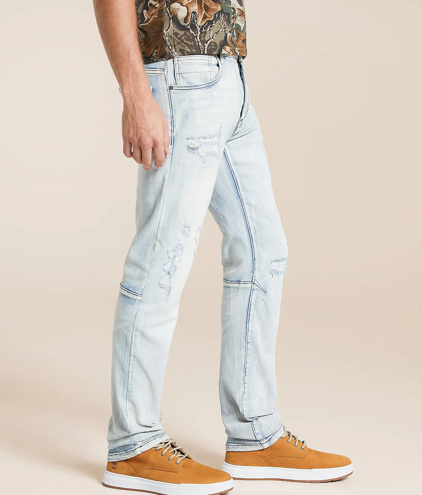 Smoke Rise® Slim Straight Stretch Jean Echo Blue New