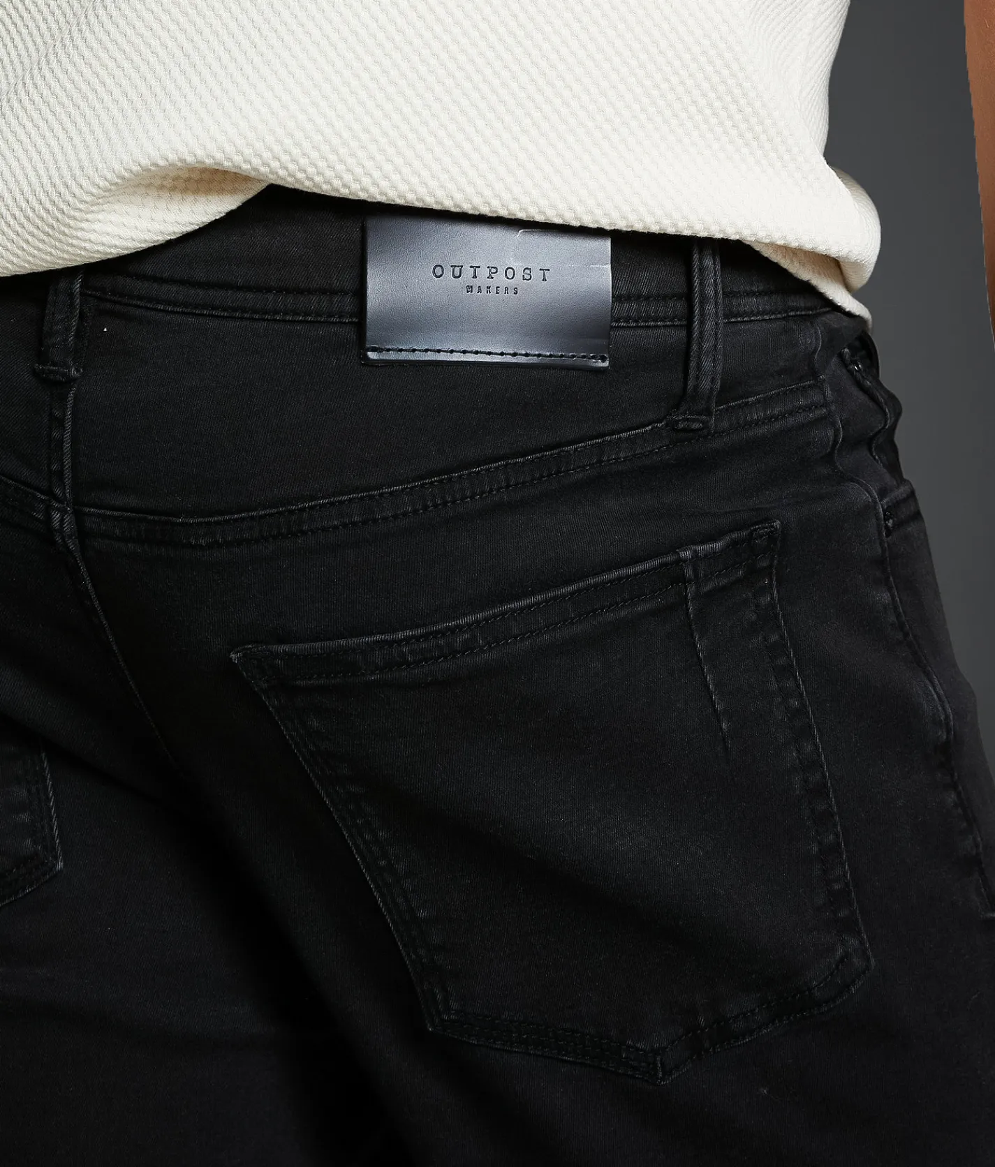 Outpost Makers Slim Straight Stretch Jean Black Discount